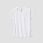 Women's Plus Size Shadow Striped Short Sleeve T-shirt - All In Motion True White