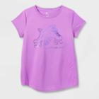 Girls' Short Sleeve 'rollerskate' Graphic T-shirt - All In Motion Violet