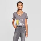 Petitewomen's Short Sleeve Let's Get Crafty Graphic T-shirt - Awake Heather Gray