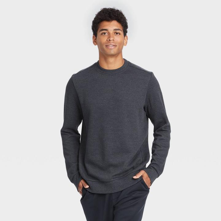 All In Motion Men's Crewneck Fleece Sweater - All In
