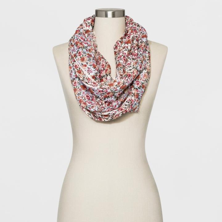 Collection Xiix Women's Floral Print Loop Scarf,