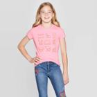 Girls' Short Sleeve Nature Graphic T-shirt - Cat & Jack Bright Pink