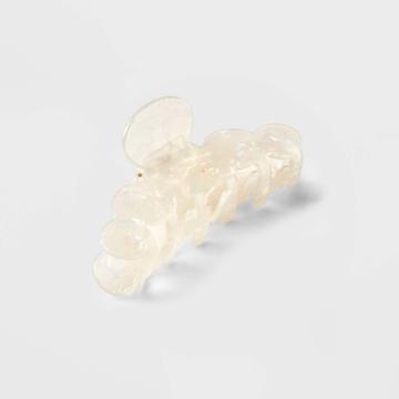 Cloud Shaped Iridescent Claw Hair Clip - A New Day Ivory