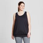 Women's Plus-size Banded Bottom Tank Top - C9 Champion Black