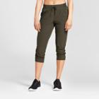 Women's Everyday Woven Mid-rise Capri Leggings 22 - C9 Champion Bottle Green