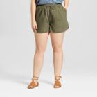 Women's Plus Size Pull-on Shorts - Universal Thread Olive