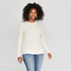 Maternity Striped Shine Pullover - Isabel Maternity By Ingrid & Isabel White -