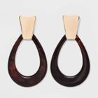Sugarfix By Baublebar Resin Hoop Earrings With Gold