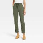 Women's Mid-rise Pull-on Knit Pants - Universal Thread Heather Green