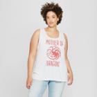 Women's Game Of Thrones Plus Size Mother Of Dragons Graphic Tank Top (juniors') White