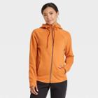 Women's Cotton Fleece Zip Front Sweatshirt - All In Motion Copper