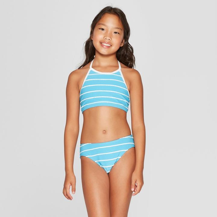 Girls' Jump In Bikini Set - Cat & Jack Blue