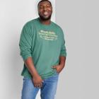 Men's Big & Tall Long Sleeve Graphic T-shirt - Original Use Green