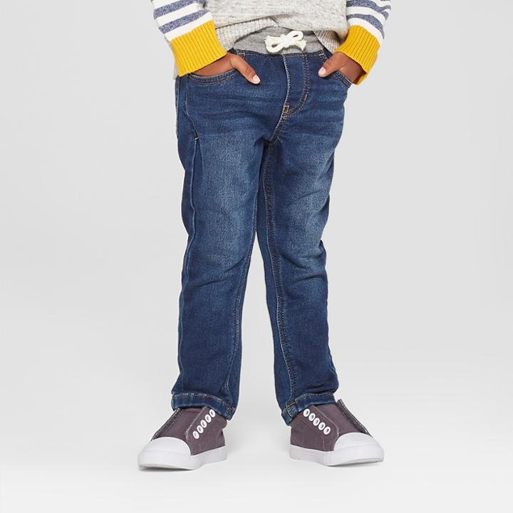 Toddler Boys' Pull-on Skinny Jeans - Cat & Jack Medium Wash