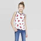 Girls' Americana Watermelon Print Tank Top - Cat & Jack White