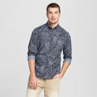 Men's Slim Fit Northrop Long Sleeve Button-down Shirt - Goodfellow & Co Stargaze Navy