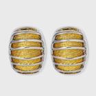 Sugarfix By Baublebar Two-tone Dome Stud Earrings - Gold/silver