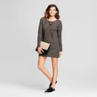 Women's Lace-up Sweater Dress - Nitrogen Brown