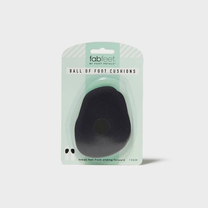Women's Fab Feet By Foot Petals Ball Of Foot Insoles Shoe Cushion Black