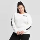 Women's Nasa Plus Size Sweatshirt (juniors') - Ivory 2x, Adult Unisex, Size:
