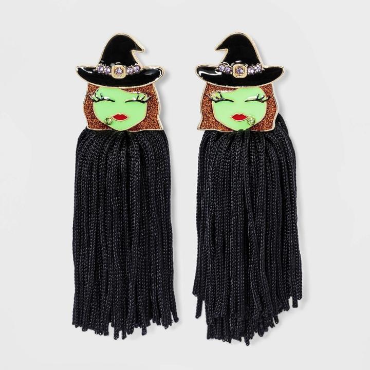 Sugarfix By Baublebar Witch Tassel Drop Earrings - Black