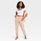Women's Short Sleeve Notch Neck Cropped T-shirt - Colsie Fresh White