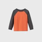 Toddler Boys' Long Sleeve Crew Neck T-shirt - Cat & Jack Orange