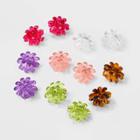 Girls' 12pk Mini Flower Jelly Clips - Art Class