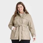 Women's Plus Size Anorak Jacket - A New Day Brown