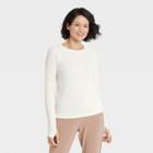 Women's Textured Seamless Long Sleeve Top - All In Motion Almond