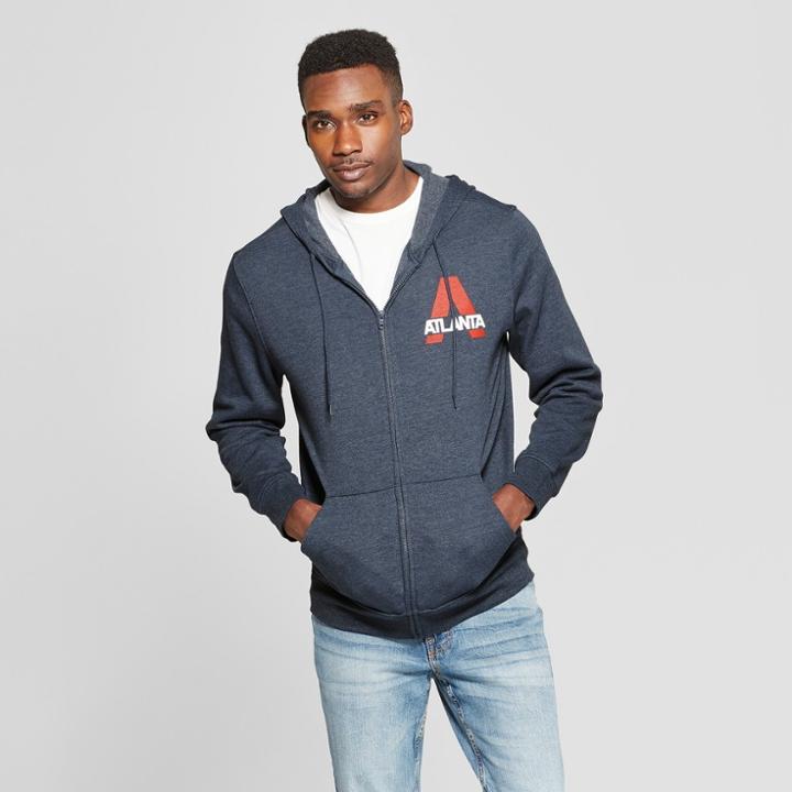 Men's Atlanta Zip-up Hooded Sweatshirt - Awake Blue