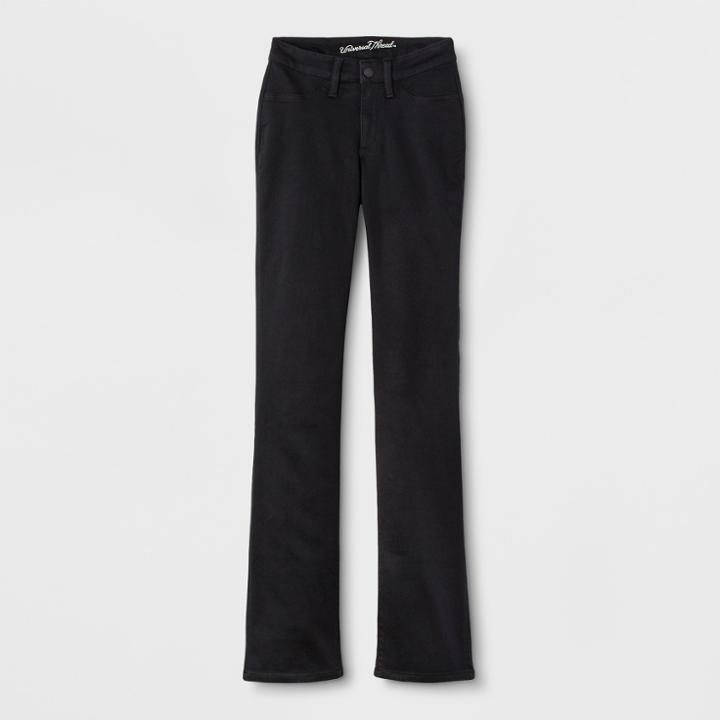 Women's Adaptive High-rise Bootcut Jeans - Universal Thread Black Wash
