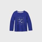 Toddler Girls' Eight Nights Long Sleeve T-shirt - Cat & Jack Blue