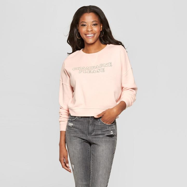 Women's Champagne Graphic Sweatshirt - Fifth Sun Rose