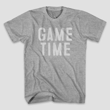 Mad Engine Men's Short Sleeve Game Time Graphic T-shirt - Heather Gray
