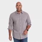 Men's Tall Standard Fit Long Sleeve Button-down Shirt - Goodfellow & Co Vibrant Pink