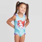 Toddler Girls' The Little Mermaid One Piece Swimsuit - Green 2t, Toddler Girl's,