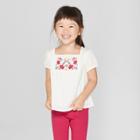 Toddler Girls' Short Sleeve Blouse - Genuine Kids From Oshkosh Almond Cream
