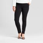 Women's Skinny Curvy Bi-stretch Twill Pants - A New Day Black 6s,