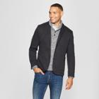 Men's Standard Fit Knit Blazer - Goodfellow & Co Deep Charcoal