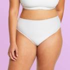 Women's Plus Size Textured Bikini Bottom - Stoney Clover Lane X Target White
