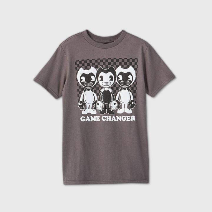 Bendy And The Ink Machine Boys' Short Sleeve Bendy Americana T-shirt - Blue