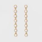 Long Drop Cultural Pearl Earrings - A New Day Gold