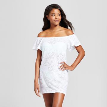 Cover 2 Cover Women's Off The Shoulder Cover Up Dress - White