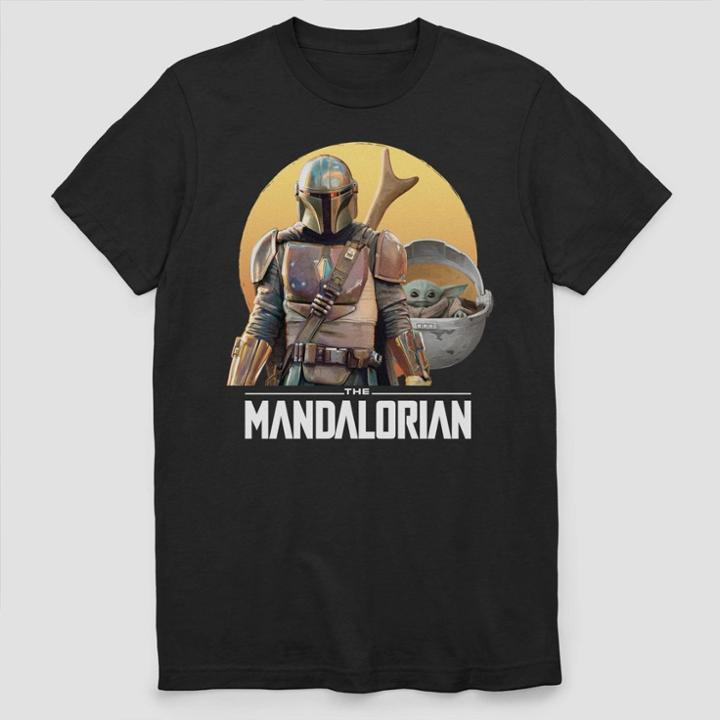 Men's Star Wars The Mandalorian Short Sleeve Graphic T-shirt - Black S, Men's,