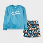 Boys' 2pc Pullover And Shorts Pajama Set - Art Class Blue
