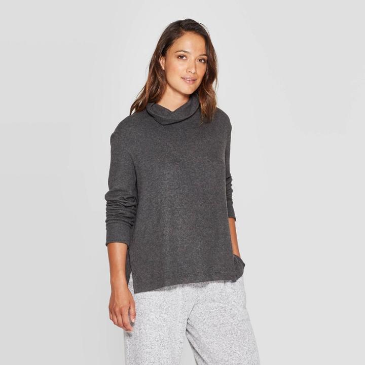 Women's Cashmink Lounge Top - Stars Above Heather Gray Xl, Women's, Grey Gray