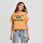 Women's Netflix Adler High Hounds Short Sleeve Graphic T-shirt (juniors') - Gold