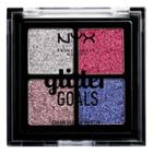 Nyx Professional Makeup Glitter Goals Cream Quad Palette Love On Top