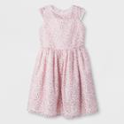Mia & Mimi Girls' Sleeveless Sequin Dressy Dress - Pink